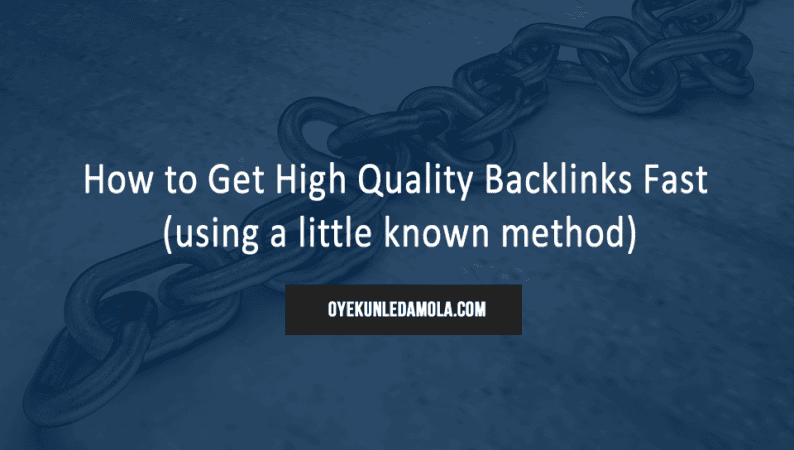 How to Get High Quality Backlinks Fast (using a little known method) linkbuilding tips