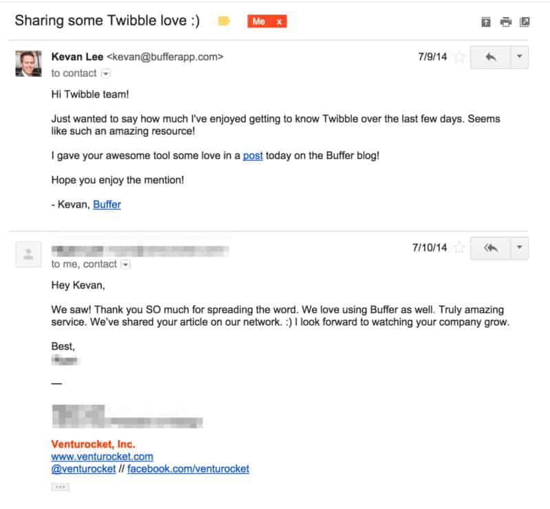 sample email to influencers for promoting content